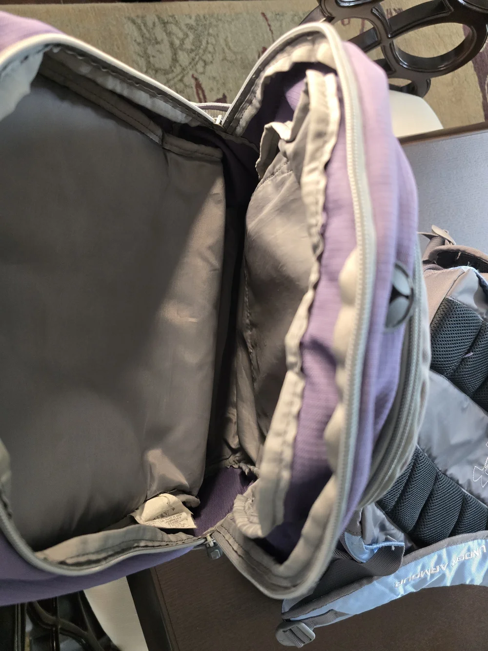 Samsonite Purple and Gray Men's Backpack